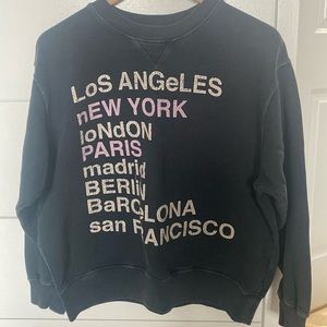 ANINE BING city love sweatshirt - Small